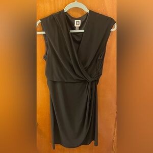 Anne Klein Black Asymmetrical Dress